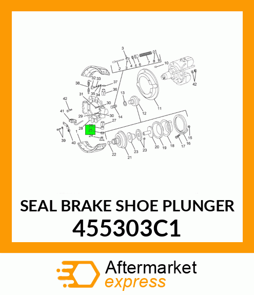 SEAL BRAKE SHOE PLUNGER 455303C1