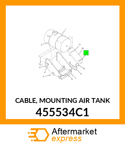 CABLE, MOUNTING AIR TANK 455534C1