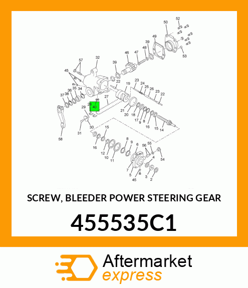 SCREW, BLEEDER POWER STEERING GEAR 455535C1