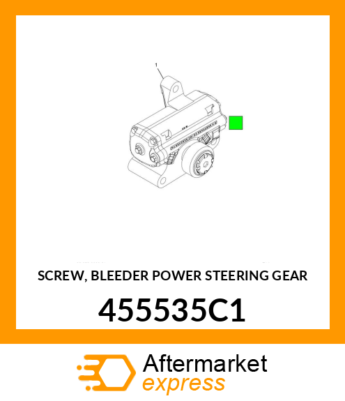 SCREW, BLEEDER POWER STEERING GEAR 455535C1