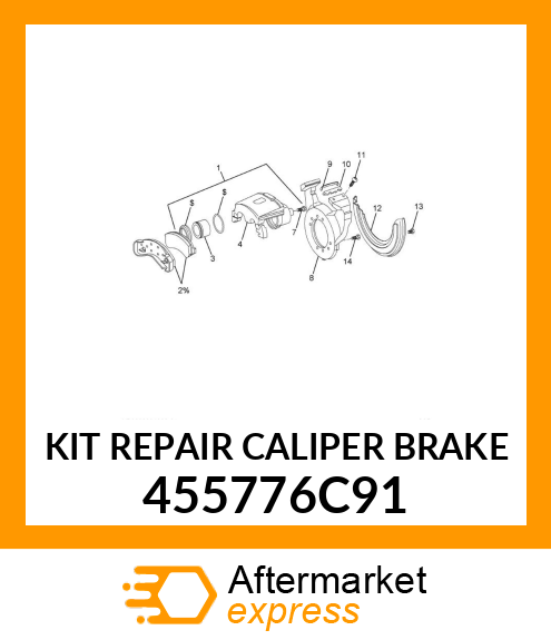 KIT REPAIR CALIPER BRAKE 455776C91