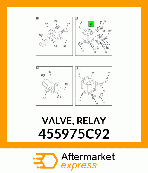 VALVE, RELAY 455975C92