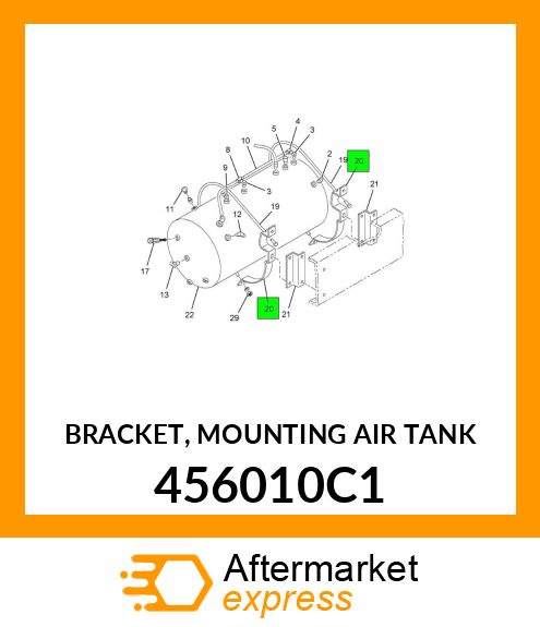 BRACKET, MOUNTING AIR TANK 456010C1