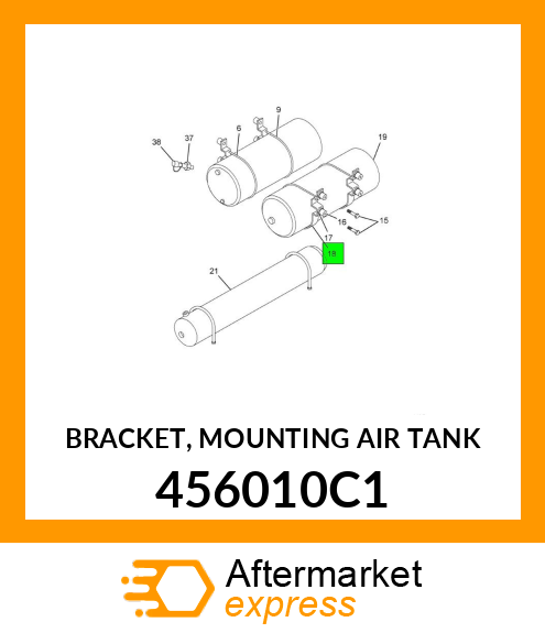 BRACKET, MOUNTING AIR TANK 456010C1