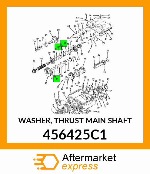 WASHER, THRUST MAIN SHAFT 456425C1