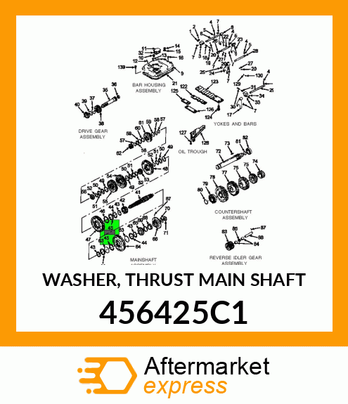 WASHER, THRUST MAIN SHAFT 456425C1