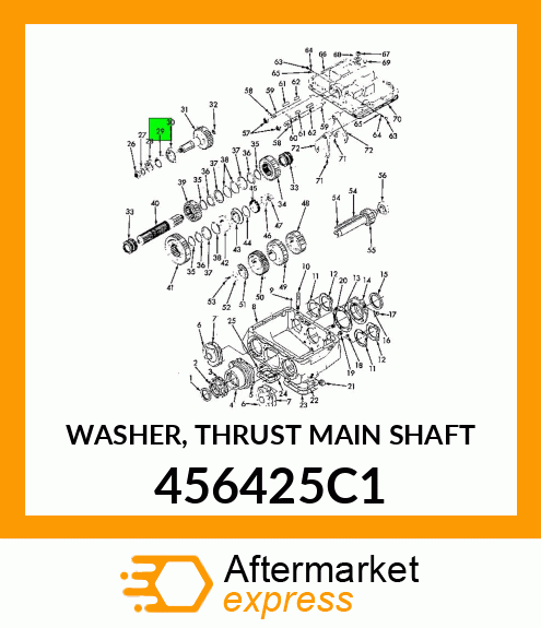 WASHER, THRUST MAIN SHAFT 456425C1