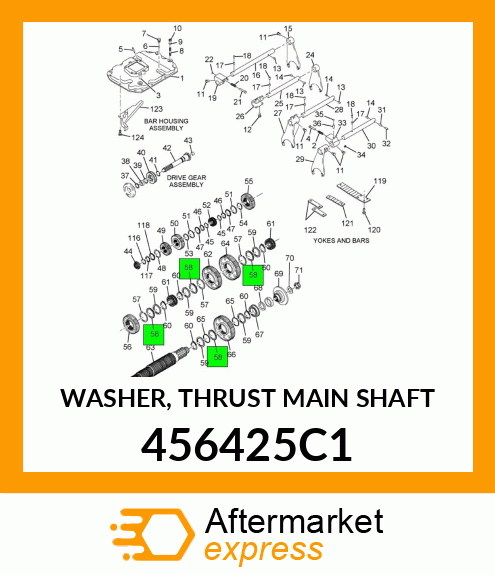 WASHER, THRUST MAIN SHAFT 456425C1