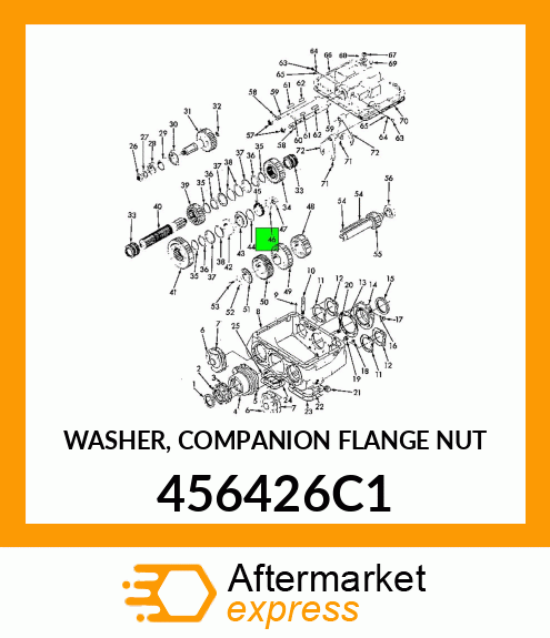 WASHER, COMPANION FLANGE NUT 456426C1