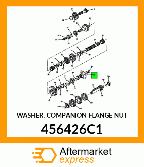 WASHER, COMPANION FLANGE NUT 456426C1