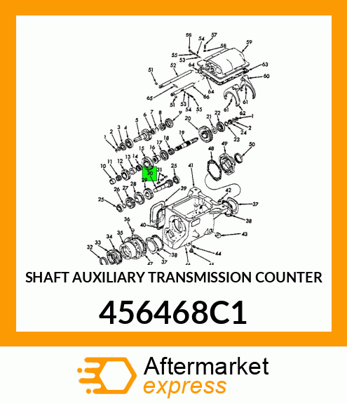 SHAFT AUXILIARY TRANSMISSION COUNTER 456468C1