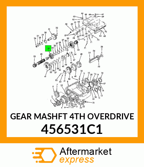 GEAR MASHFT 4TH OVERDRIVE 456531C1