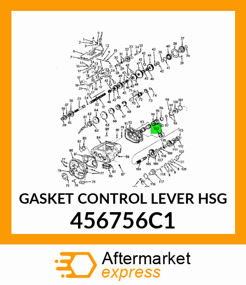 GASKET CONTROL LEVER HSG 456756C1