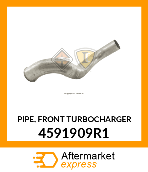 PIPE, FRONT TURBOCHARGER 4591909R1