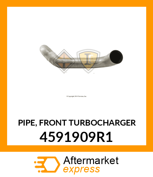 PIPE, FRONT TURBOCHARGER 4591909R1