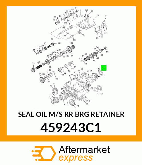 SEAL OIL M/S RR BRG RETAINER 459243C1