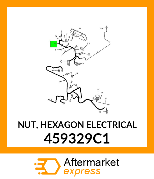 NUT, HEXAGON ELECTRICAL 459329C1