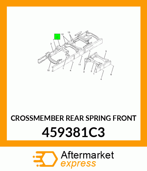 CROSSMEMBER REAR SPRING FRONT 459381C3
