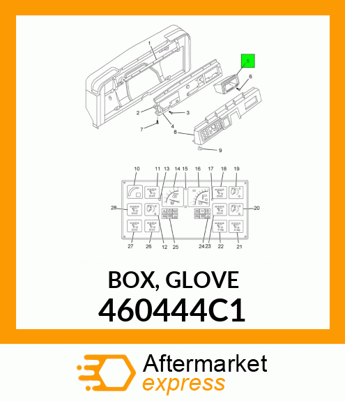 BOX, GLOVE 460444C1