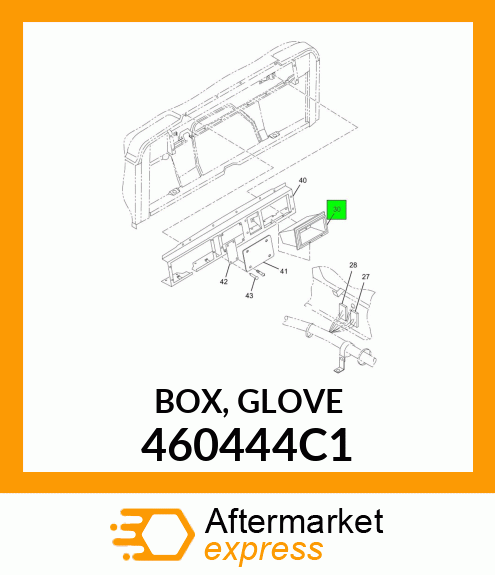 BOX, GLOVE 460444C1