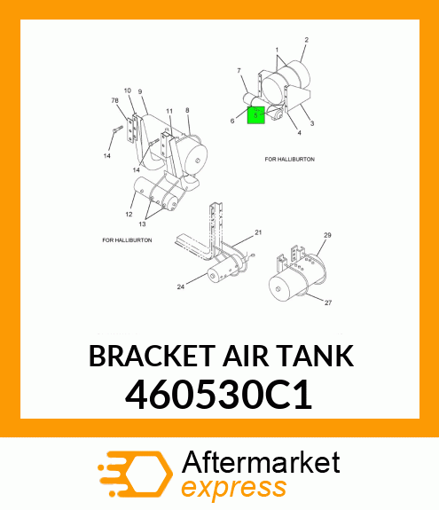 BRACKET AIR TANK 460530C1