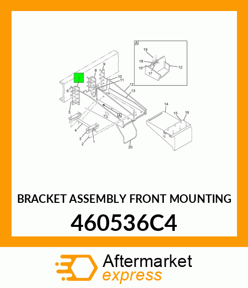 BRACKET ASSEMBLY FRONT MOUNTING 460536C4