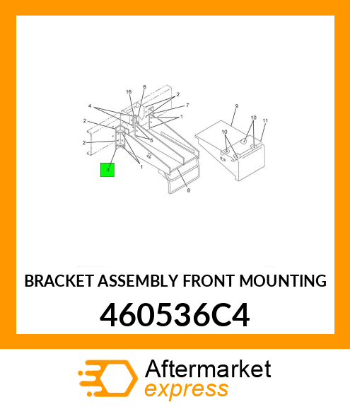 BRACKET ASSEMBLY FRONT MOUNTING 460536C4