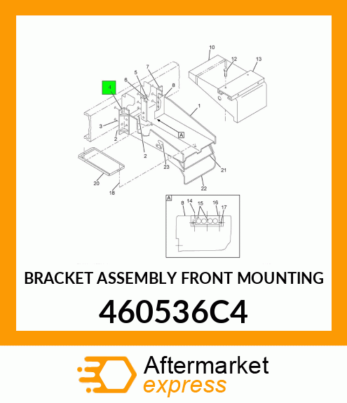 BRACKET ASSEMBLY FRONT MOUNTING 460536C4