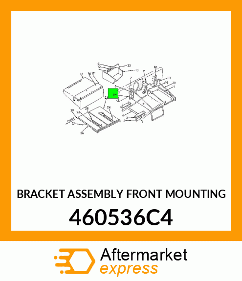 BRACKET ASSEMBLY FRONT MOUNTING 460536C4