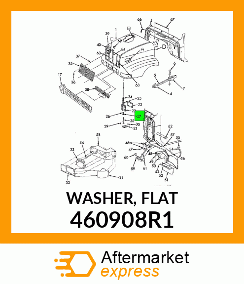 WASHER, FLAT 460908R1