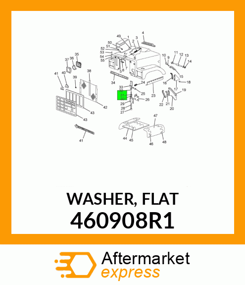 WASHER, FLAT 460908R1