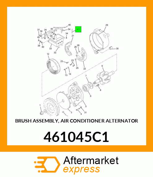 BRUSH ASSEMBLY, AIR CONDITIONER ALTERNATOR 461045C1