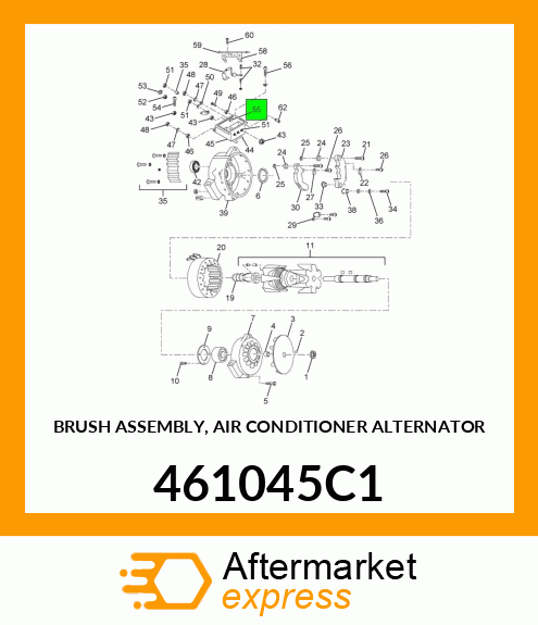 BRUSH ASSEMBLY, AIR CONDITIONER ALTERNATOR 461045C1