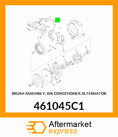 BRUSH ASSEMBLY, AIR CONDITIONER ALTERNATOR 461045C1