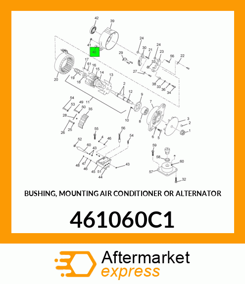 BUSHING, MOUNTING AIR CONDITIONER OR ALTERNATOR 461060C1