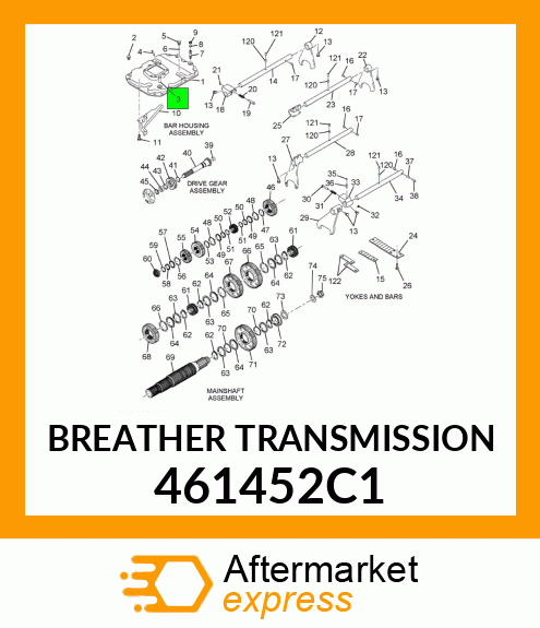 BREATHER TRANSMISSION 461452C1