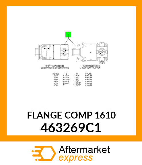 FLANGE COMP 1610 463269C1