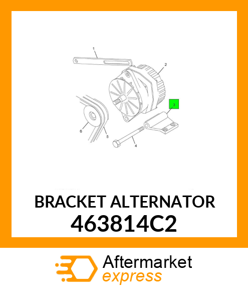 BRACKET ALTERNATOR 463814C2