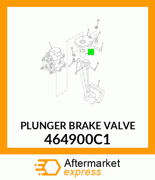 PLUNGER BRAKE VALVE 464900C1