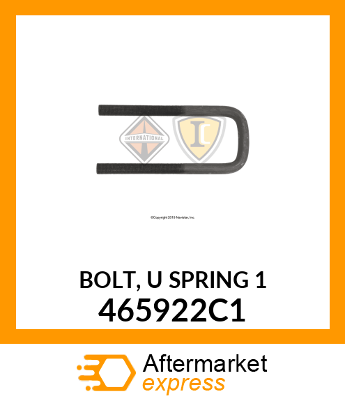 BOLT, "U" SPRING 1" 465922C1