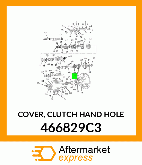 COVER, CLUTCH HAND HOLE 466829C3