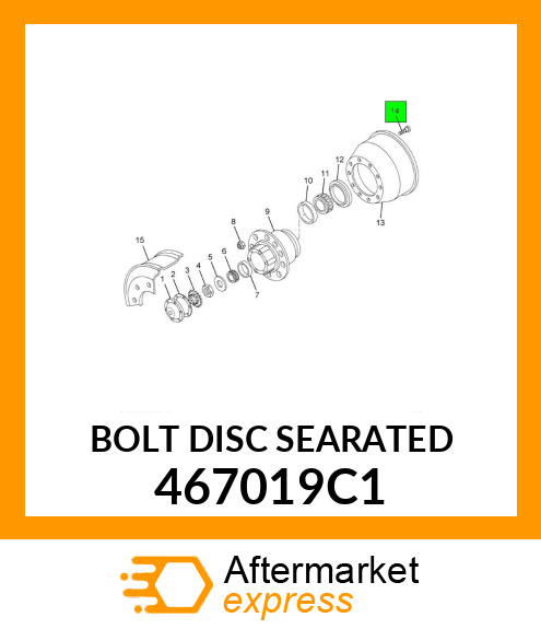 BOLT DISC SEARATED 467019C1