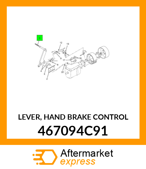 LEVER, HAND BRAKE CONTROL 467094C91