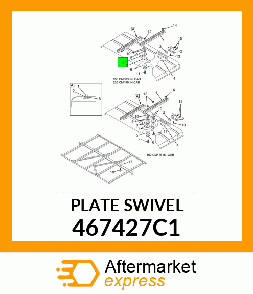 PLATE SWIVEL 467427C1