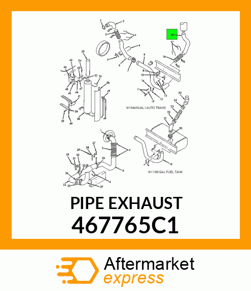 PIPE EXHAUST 467765C1