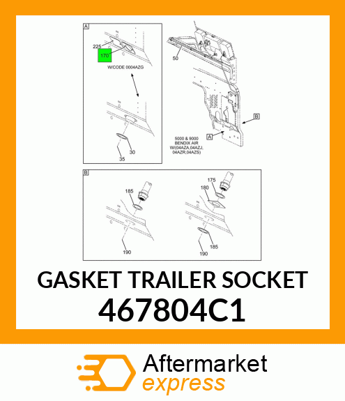 GASKET TRAILER SOCKET 467804C1