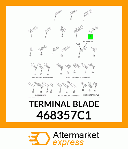 TERMINAL BLADE 468357C1