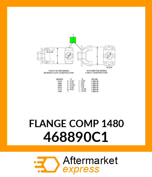 FLANGE COMP 1480 468890C1