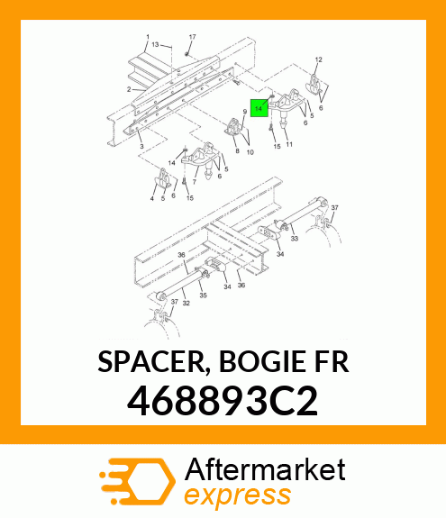 SPACER, BOGIE FR 468893C2