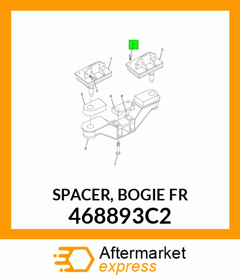 SPACER, BOGIE FR 468893C2